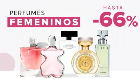 Perfumes Femeninos con Hasta un 66% Descuento