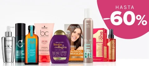Productos para el Cabello con Hasta un 60% Descuento